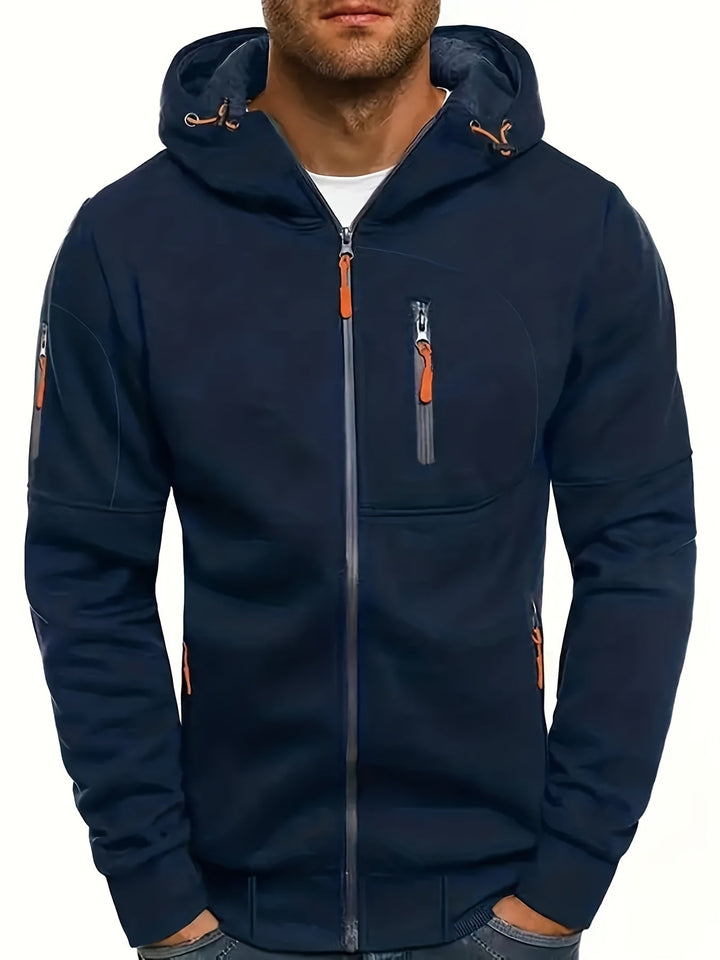 Herenhoodie met rits