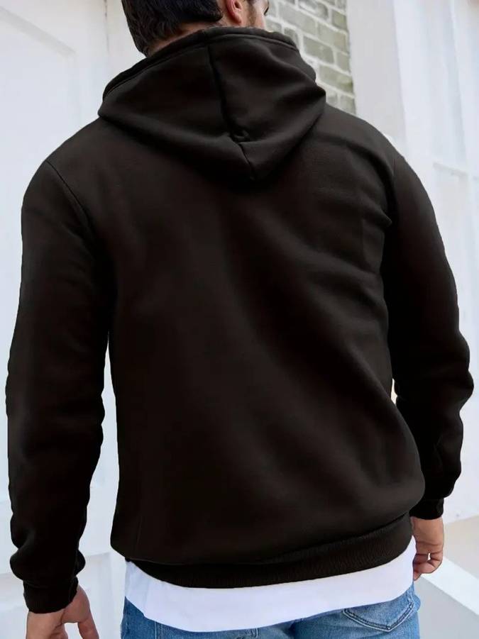 Casual hoodie met letters voor mannen