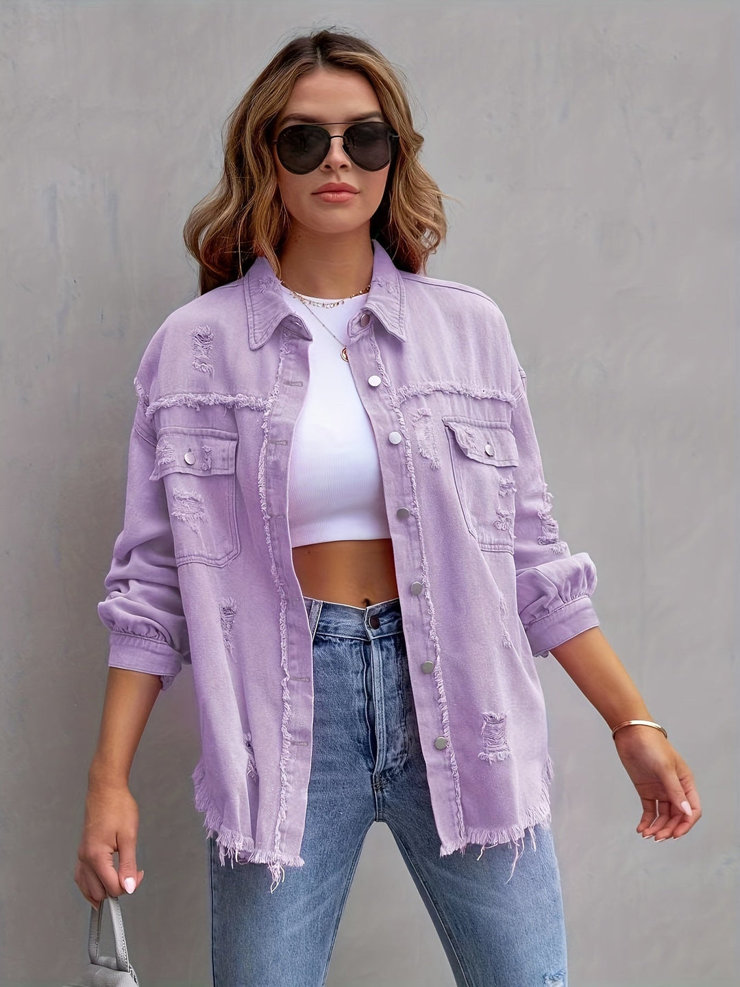 Vrouwen Oversized Denim Overshirt