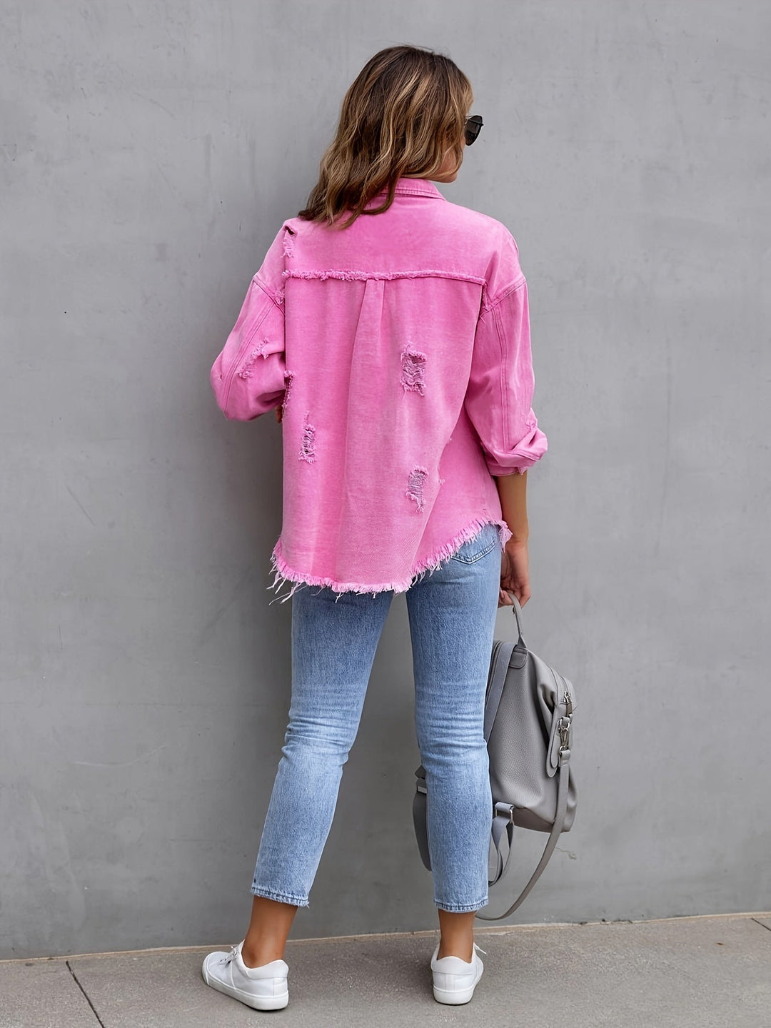 Vrouwen Oversized Denim Overshirt