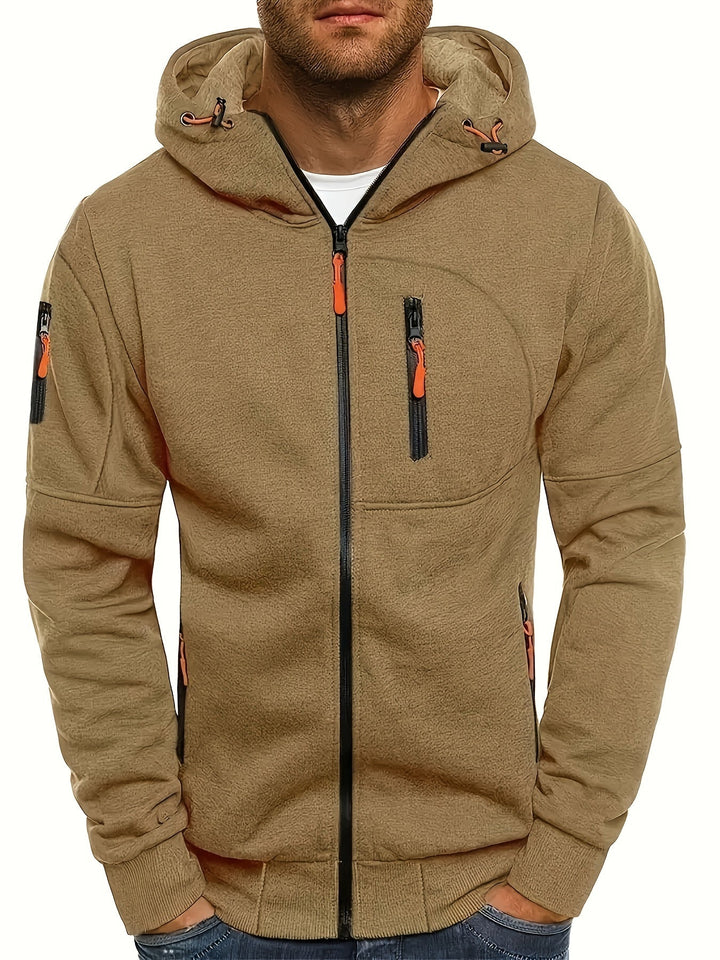 Herenhoodie met rits