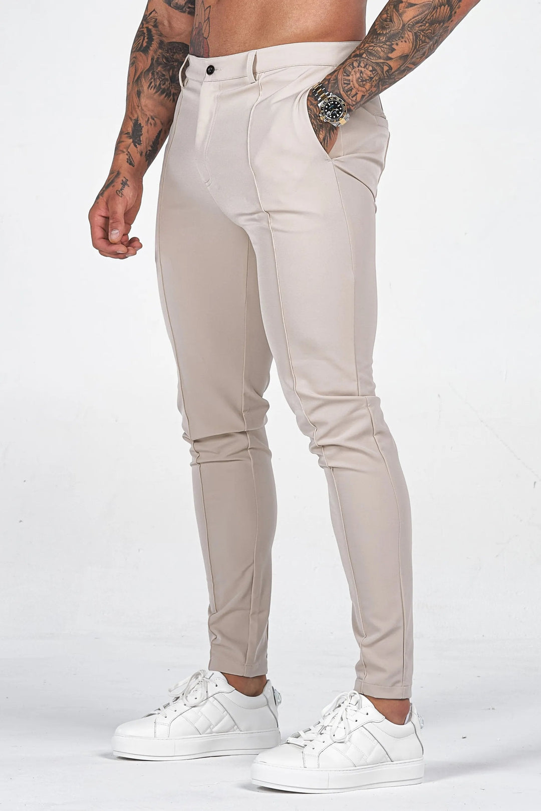 Casual slim fit herenbroek