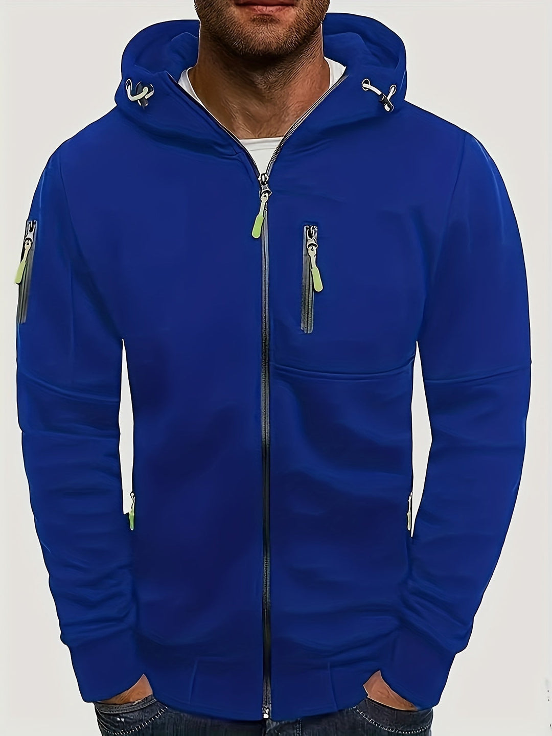 Herenhoodie met rits