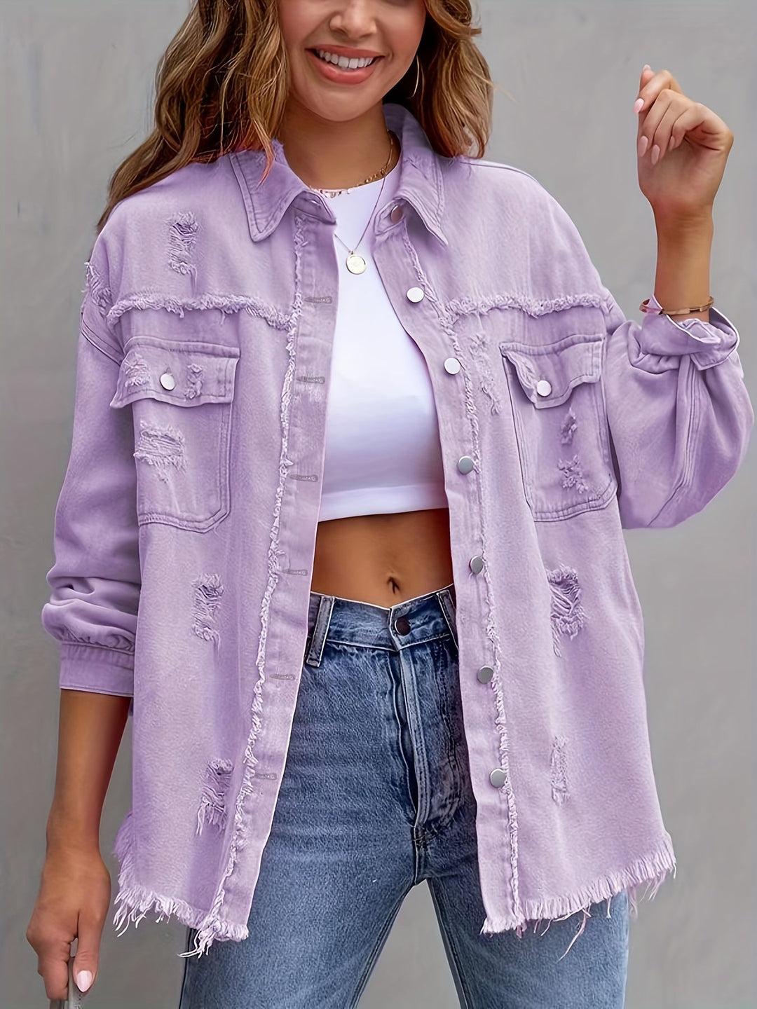 Vrouwen Oversized Denim Overshirt