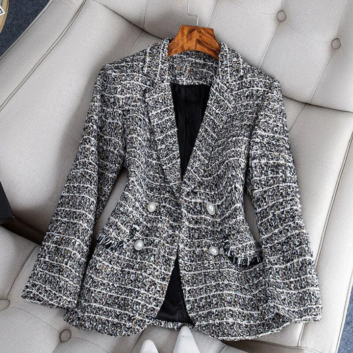 Elegante tweed blazer voor dames