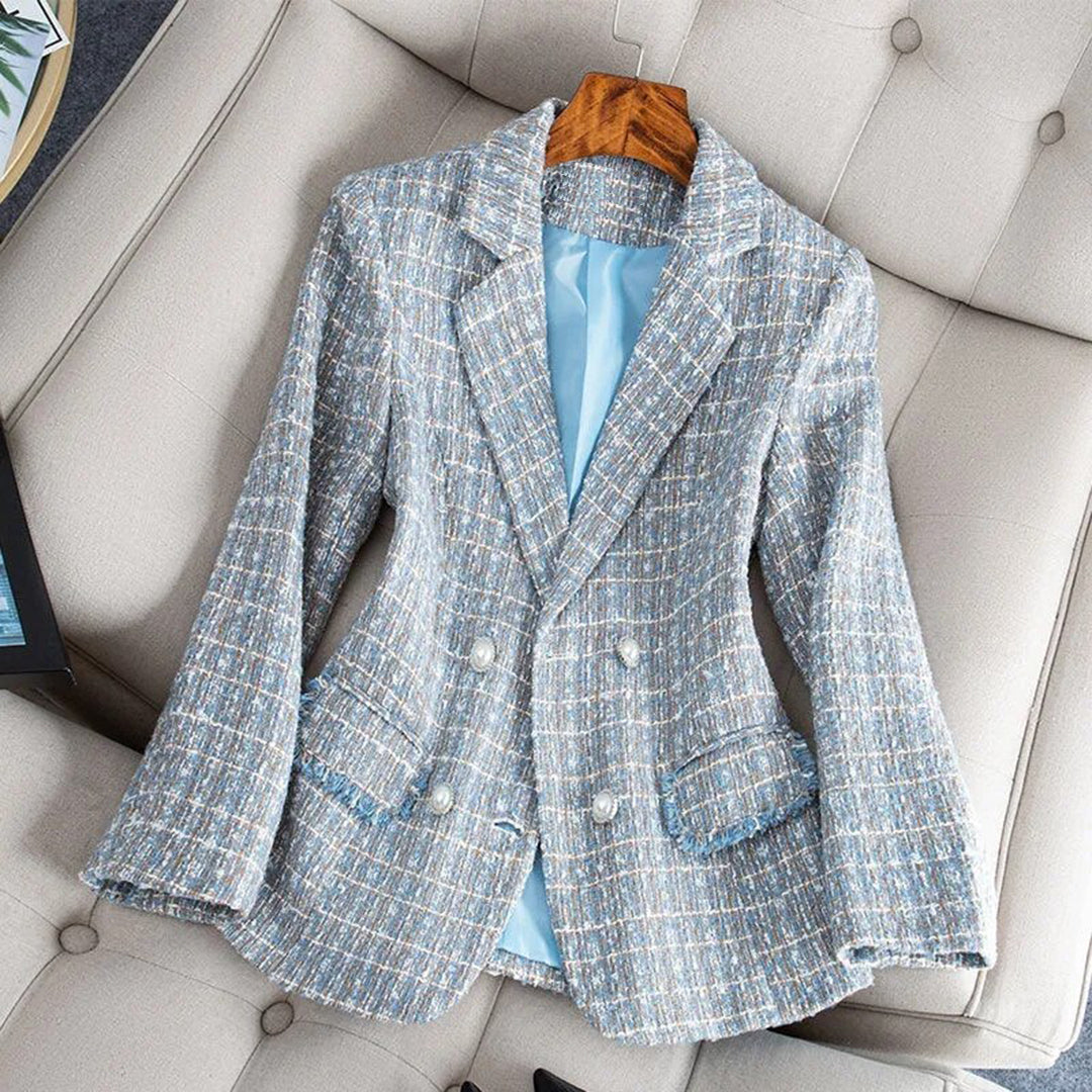 Elegante tweed blazer voor dames