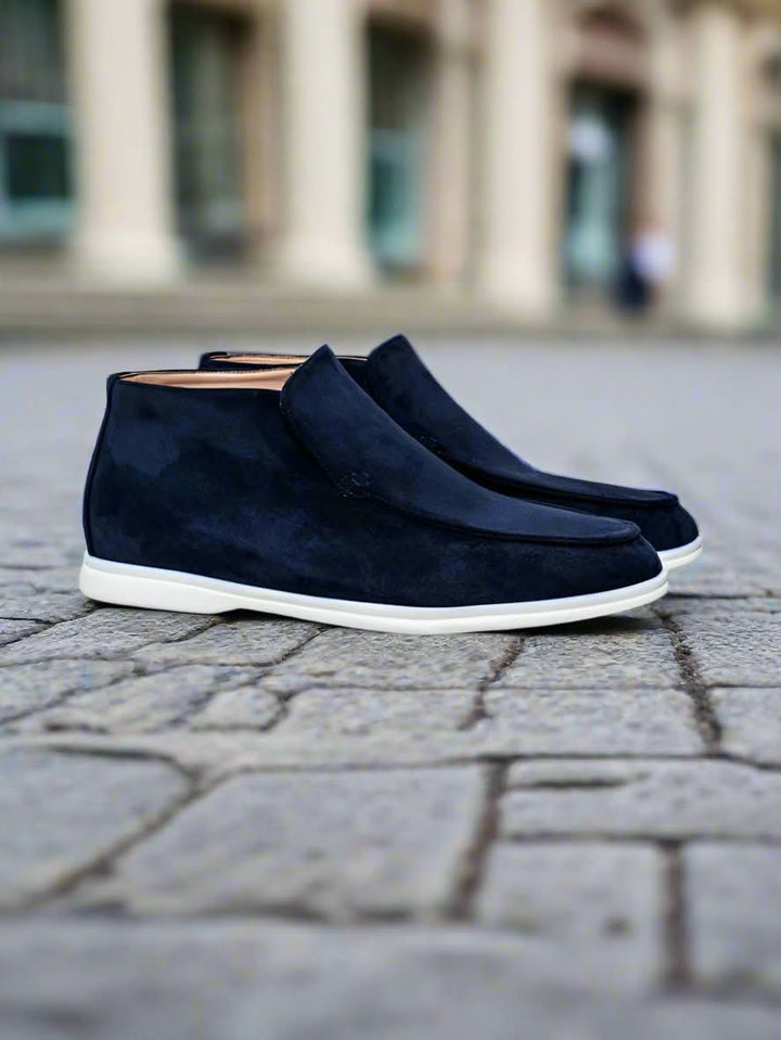 Suede heren loafers