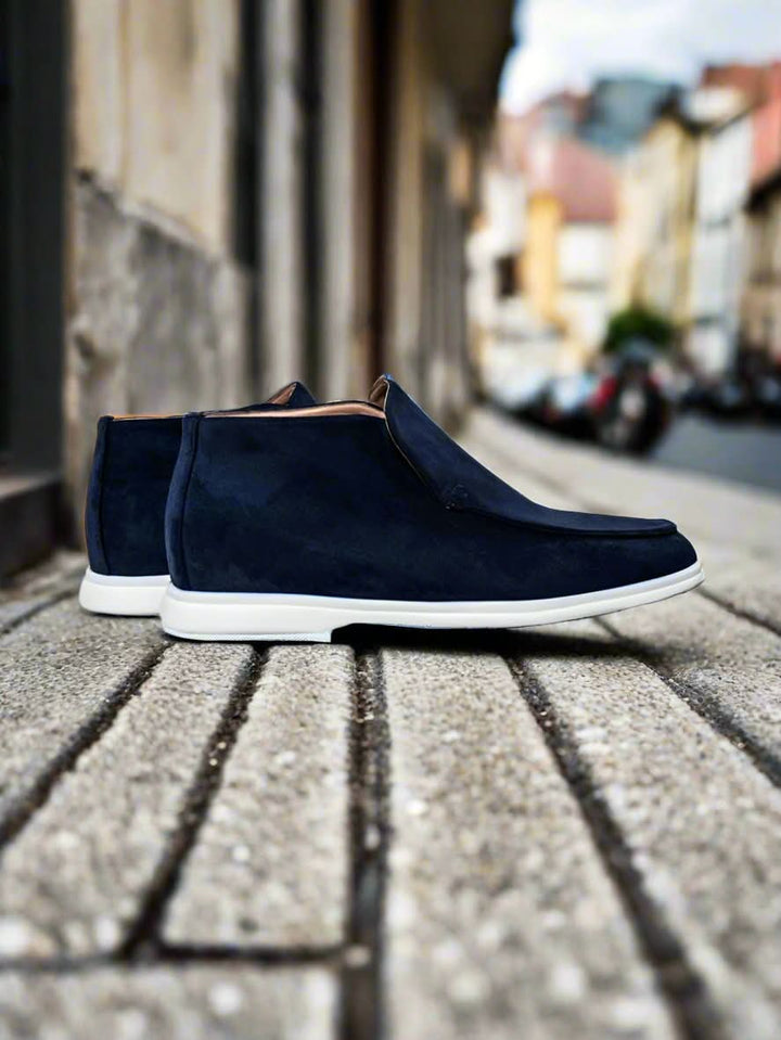 Suede heren loafers