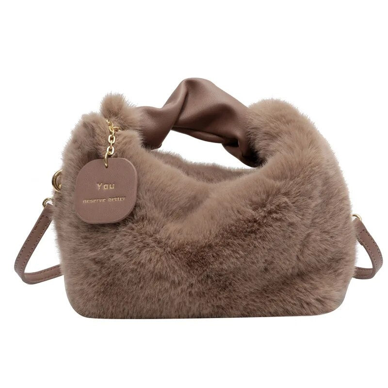 Fluffy crossbody tas voor dames