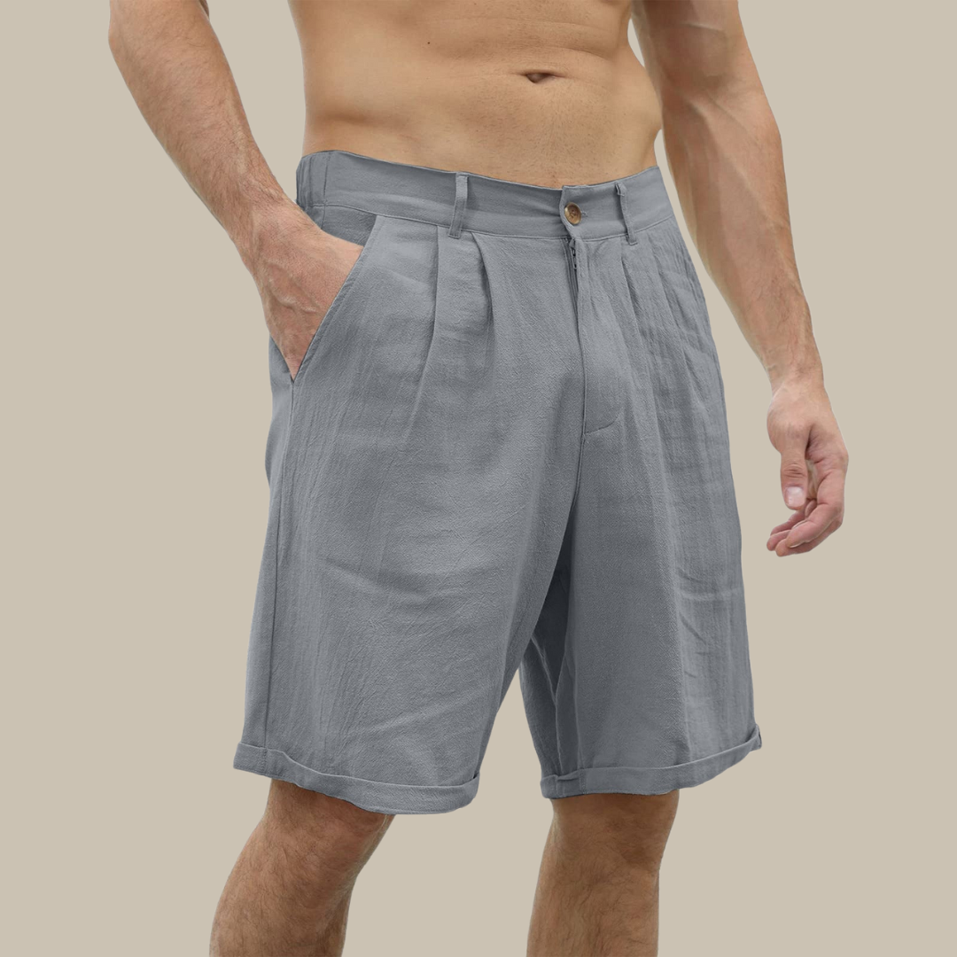 Casual linnen shorts met zakken voor heren