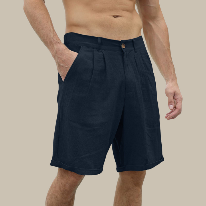 Casual linnen shorts met zakken voor heren