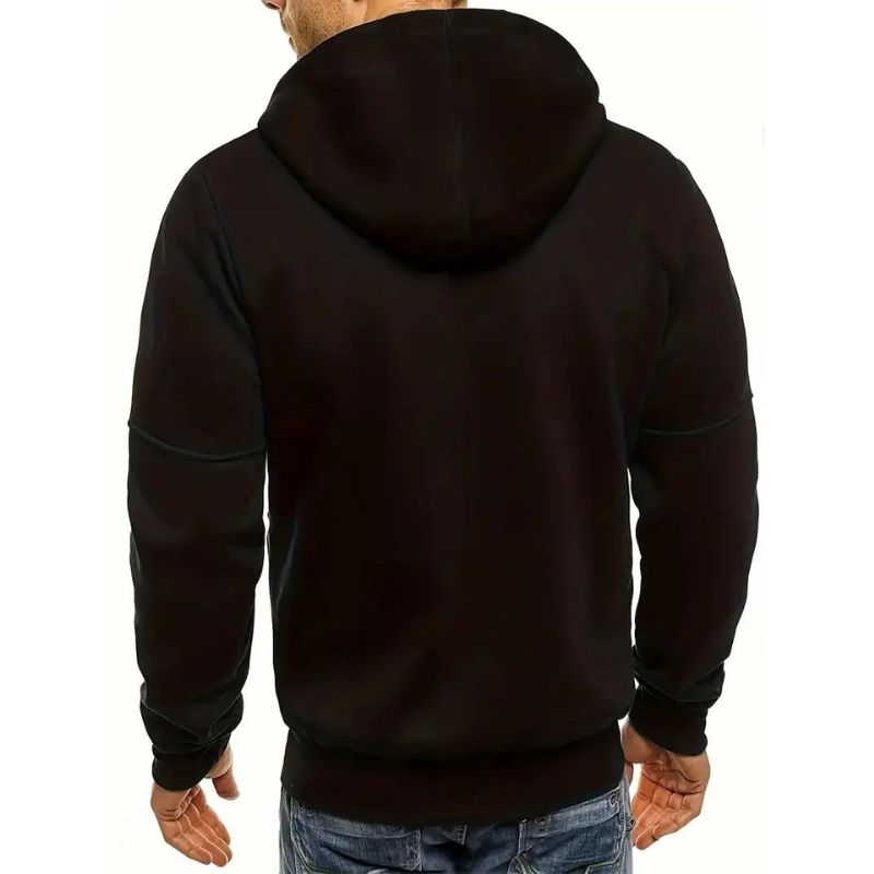 Herenhoodie met rits