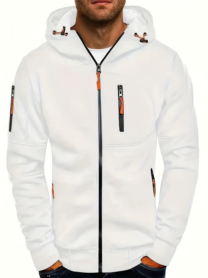 Herenhoodie met rits