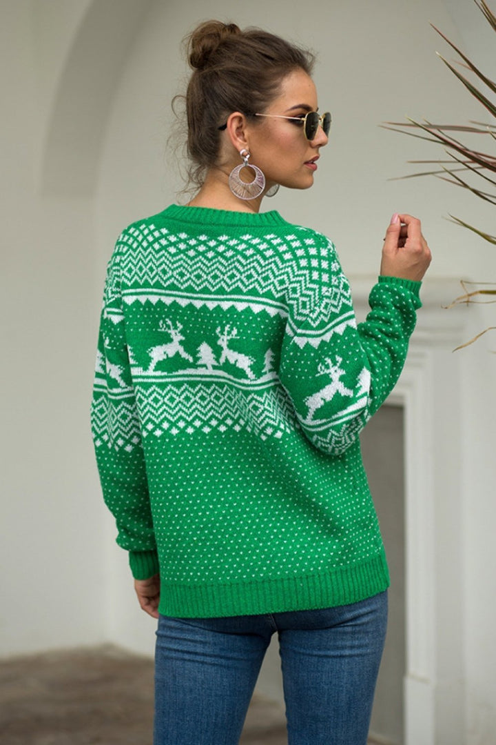 Kerst Sneeuwvlok Pullover voor dames