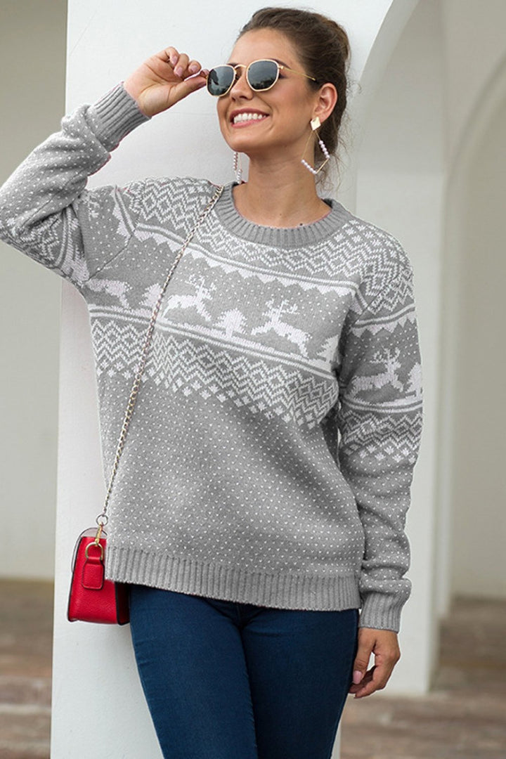 Kerst Sneeuwvlok Pullover voor dames