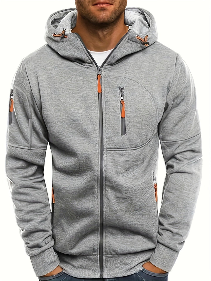 Herenhoodie met rits