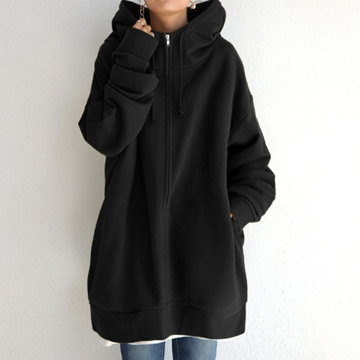 Knusse oversized wintertrui met capuchon voor dames