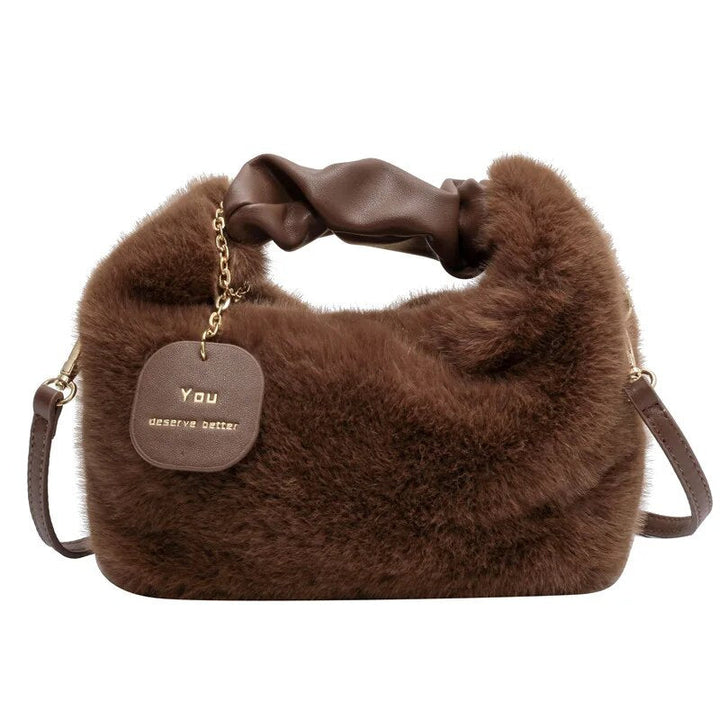 Fluffy crossbody tas voor dames